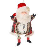 Елочная игрушка Санта - Hollyshire Manor 14 см, красная