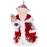 Елочная игрушка Санта-Мухомор: Mushroom Masquerade 12 см