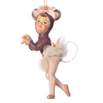 Елочная игрушка Балерина Джузи - Topo Balletto 13 см, подвеска