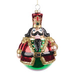 Стеклянная елочная игрушка Щелкунчик - Карабас 16 см
