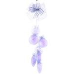 Елочное украшение Гирлянда Снежная 50 см, стекло