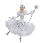 Елочная игрушка Балерина Снежная Королева 17 см, подвеска