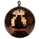 Новогоднее украшение Зеркальный Диско шар Brown 18 см