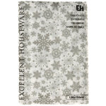 Новогодняя скатерть Праздничные Снежинки 180*130 см серебристая