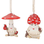 Набор елочных игрушек Грибочки из Леса Тонброн 10 см, 2 шт