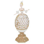 Декоративная шкатулка-яйцо Принцесса Амалия из Розенборга 21 см