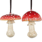 Набор елочных игрушек Грибочки из Родшильдского Сада 8 см, 2 шт, подвеска
