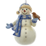 Елочная игрушка Снеговик Ларс - Сказочный вестник 10 см