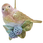 Елочная игрушка Птичка Клео - Pastel Rainbow 10 см