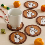 Подставка под кружку Лошадь 9 см, 6 шт