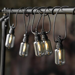 Гирлянда из лампочек Smoky Party Lights 10 м, 20 ламп, теплые белые LED, черный ПВХ, соединяемая, IP44