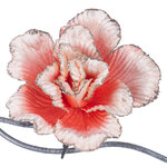 Искусственная роза Amalthea 16 см, клипса