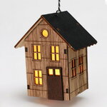 Елочная игрушка Домик в Меерсбурге 10 см с подсветкой, на батарейках