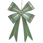 Елочная игрушка Бант Мидлтон - Полоска 15 см, зеленый