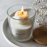 Декоративная ароматическая свеча Luce Pione: Ваниль, 30 часов горения