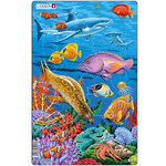 Пазл для детей Коралловый риф - Морской котик, 25 элементов, 28*18 см
