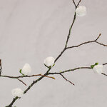 Искусственные розы для декора Lallita 10 см, 12 шт, белые