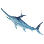 Елочная игрушка Рыба-Меч: Ocean Blue 22 см, подвеска