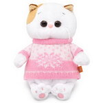 Мягкая игрушка Кошечка Лили Baby в свитере, 20 см