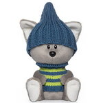 Мягкая игрушка Волчонок Вока в шапочке и свитере 15 см коллекция Лесята