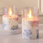 Светодиодная свеча с имитацией пламени Моне Локарно в стакане 12.5 см