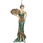 Елочная игрушка Леди Вайнона в изумрудном платье - Il Grande Gatsby 15 см, подвеска