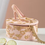 Декоративная шкатулка для украшений Antique Rococo 8 см розовая