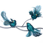 Елочная игрушка Птичка Peacock Dove 14 см, клипса