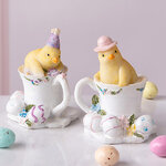 Набор декоративных фигурок Пасхальное Чаепитие 8 см, 2 шт