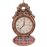 Елочная игрушка Карманные Часы - Red Royal Society 7 см