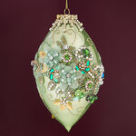 Коллекционная стеклянная елочная игрушка Olivia - Kings Jewel 21 см