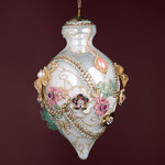 Коллекционная стеклянная елочная игрушка Eirwen - Kings Jewel 21 см