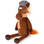 Мягкая игрушка Конь Эрик в кепке 28 см