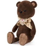 Мягкая игрушка Медвежонок с бежевым бантиком 25 см, коллекция Romantic Plush Club