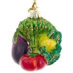 Стеклянная елочная игрушка Овощи - Healthy Xmas 7 см, подвеска