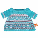 Одежда для Кошечки Лили 27 см - Голубой вязаный свитер