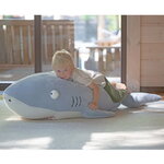 Мягкая игрушка-подушка Акула Эдвин 130 см с кармашком для рук, Ocean Collection