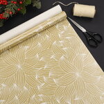 Новогодняя подарочная бумага Gold Christmas: Эльфийский Цветок 200*70 см