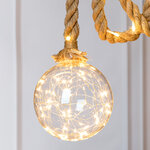 Декоративный подвесной светильник Антверпен 200*14 см, 60 LED ламп, стекло, на батарейках