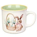 Фарфоровая чашка Пасхальный Кролик Фрости с корзинкой 300 мл