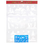 Трафарет на окно Рождественские истории 60*45 см