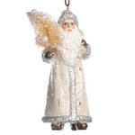 Елочная игрушка Мистер Санта-Клаус с елочкой 14 см, подвеска
