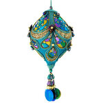 Винтажная елочная игрушка Аметистовая Луковка - Motifs de Paon