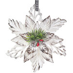 Елочная игрушка Пуансеттия Winter Rose 14 см, подвеска