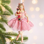 Елочная игрушка Клара с Щелкунчиком - Petite Menuet 13 см, подвеска