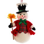 Елочная игрушка Снеговик Дитфрид 18 см, подвеска