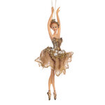Елочная игрушка Балерина Падме - Perla Caprici Golde 17 см, подвеска