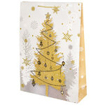 Подарочный пакет Magic Christmas - Золотая Ёлочка 45*33 см