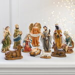 Рождественский вертеп Богословский Сюжет 15 см, 11 фигурок