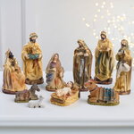 Рождественский вертеп Рождество Христово 15 см, 10 фигурок